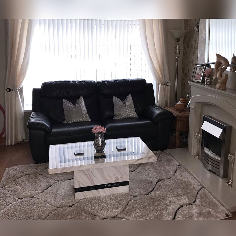 Rome Coffee Table - Beige Marble